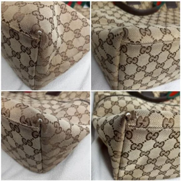 Authentic Gucci GG Monogram Supreme Sherry Web Diaper Tote Bag - Picture 10 of 11